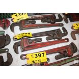 (2) RIDGID 18" PIPE WRENCHES