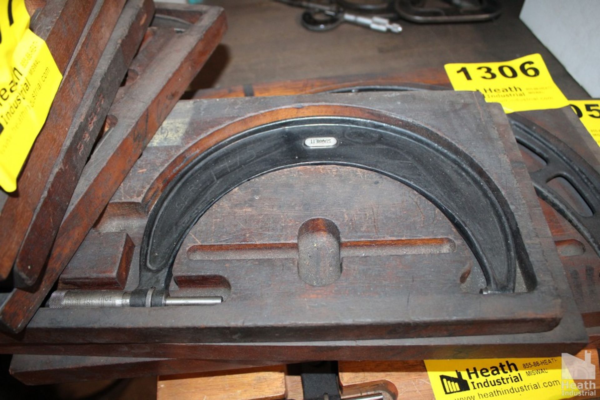 SIX PIECE MICROMETER SET 7"-8" TO 3"-4" (FIVE ARE STARRETT, ONE IS BROWN & SHARPE) - Image 4 of 4
