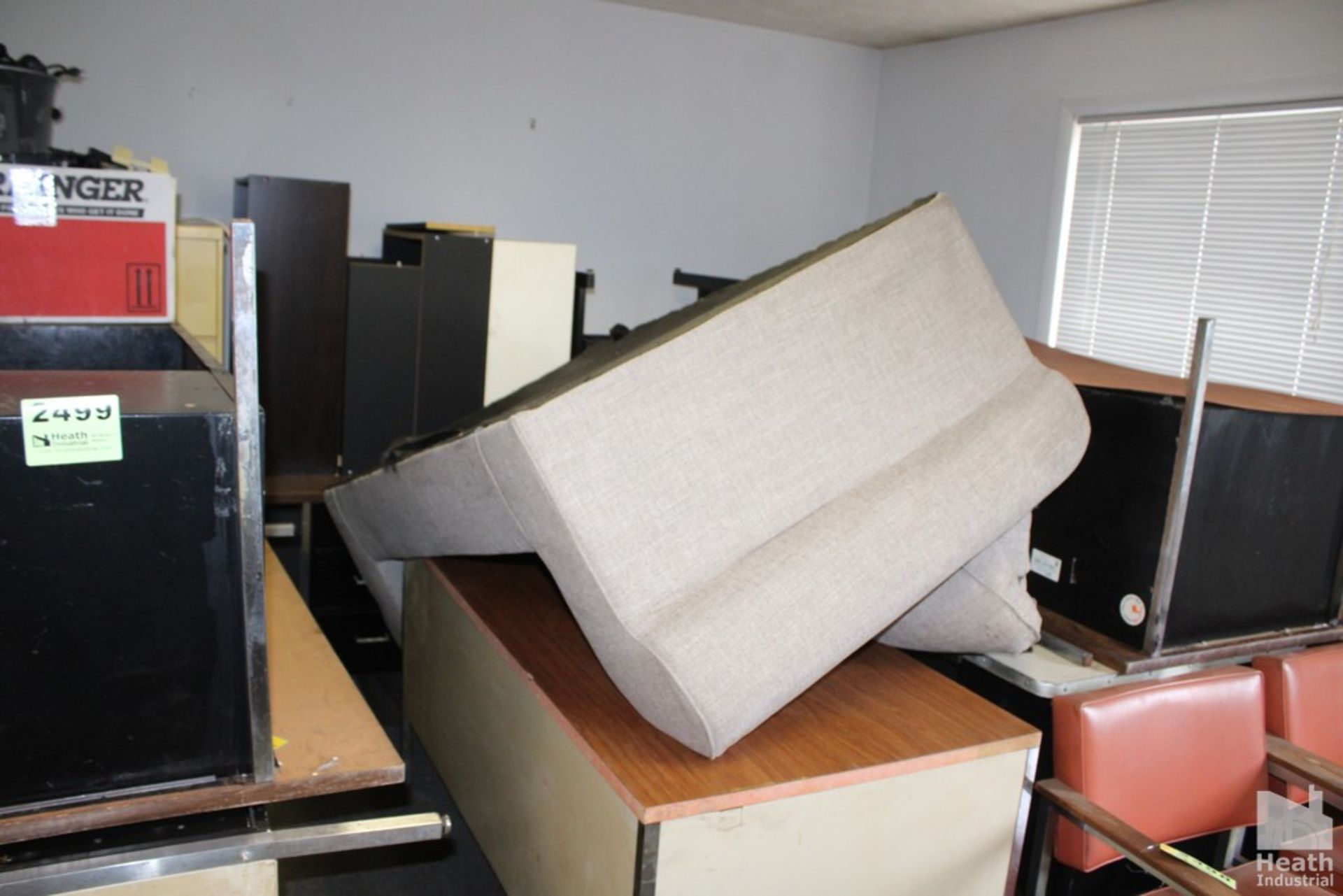 DESKS, FILE CABINETS AND LOVE SEAT