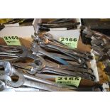 (12) LARGE MACHINE WRENCHES