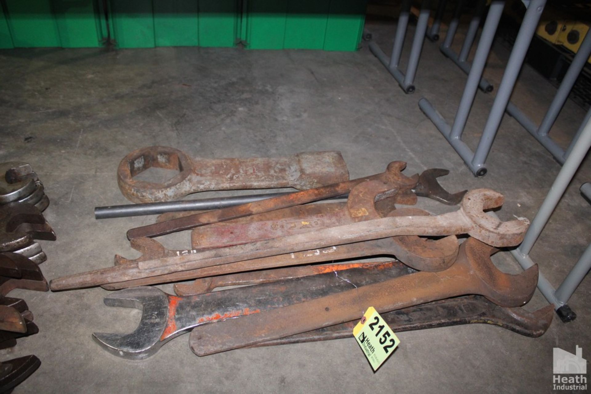 (12) LARGE MACHINE WRENCHES