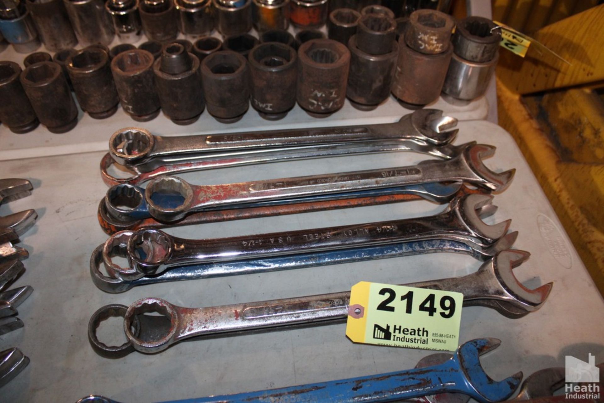 (10) LARGE COMBINATION WRENCHES