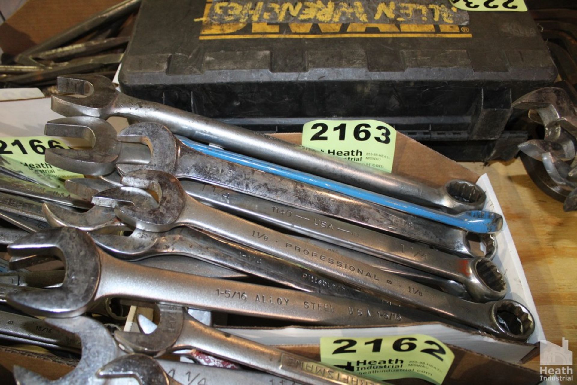 (12) LARGE MACHINE WRENCHES