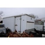 WELLS CARGO 16â€™ TANDEM AXLE ENCLOSED CARGO TRAILER, 12,000 LBS, RAMP STYLE DROP DOWN REAR DOOR &