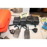 (2) MOTOROLA HT 600 2-WAY RADIOS WITH CHARGERS