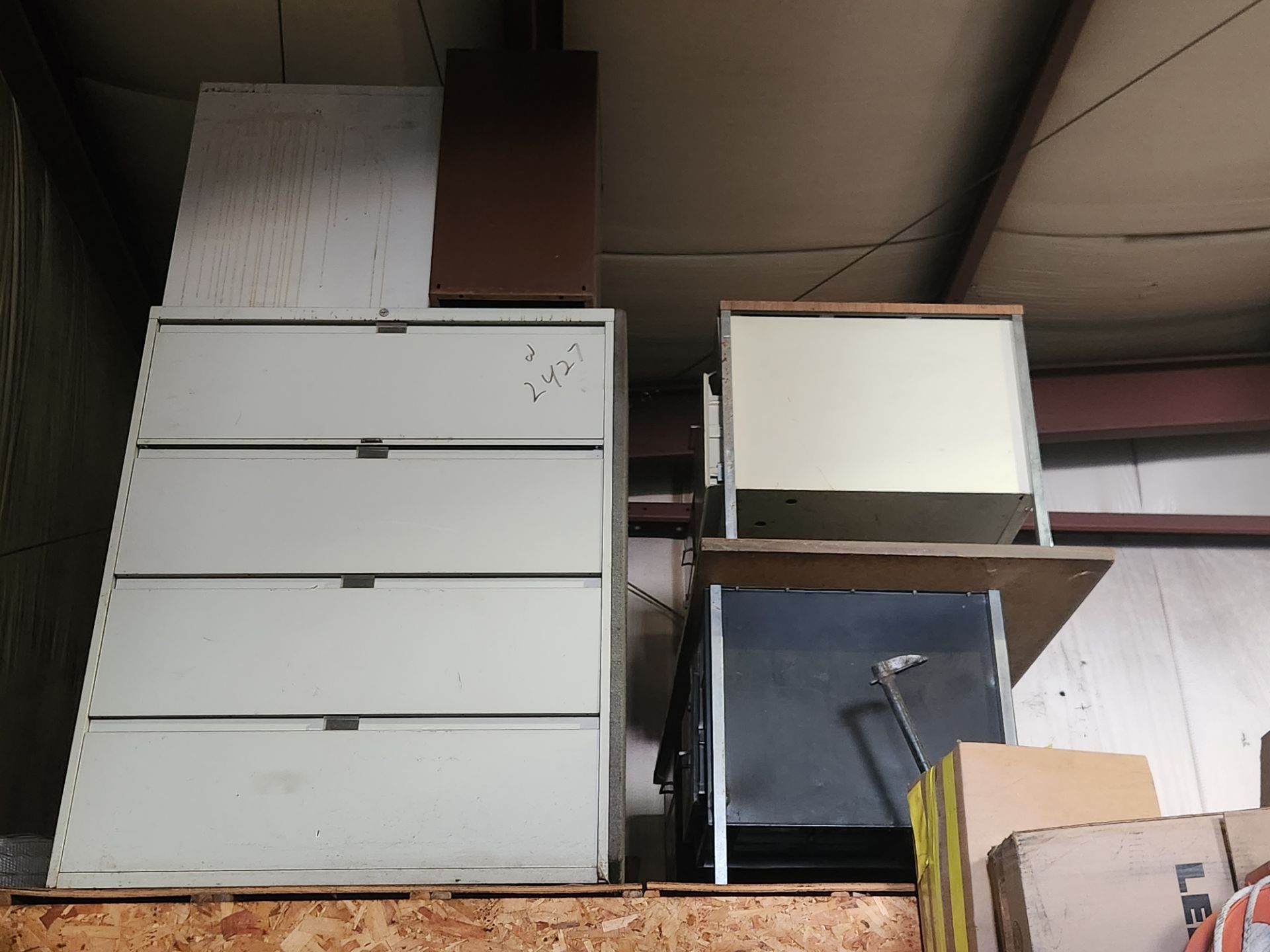 DESKS, FILE CABINETS AND LOVE SEAT - Image 3 of 4