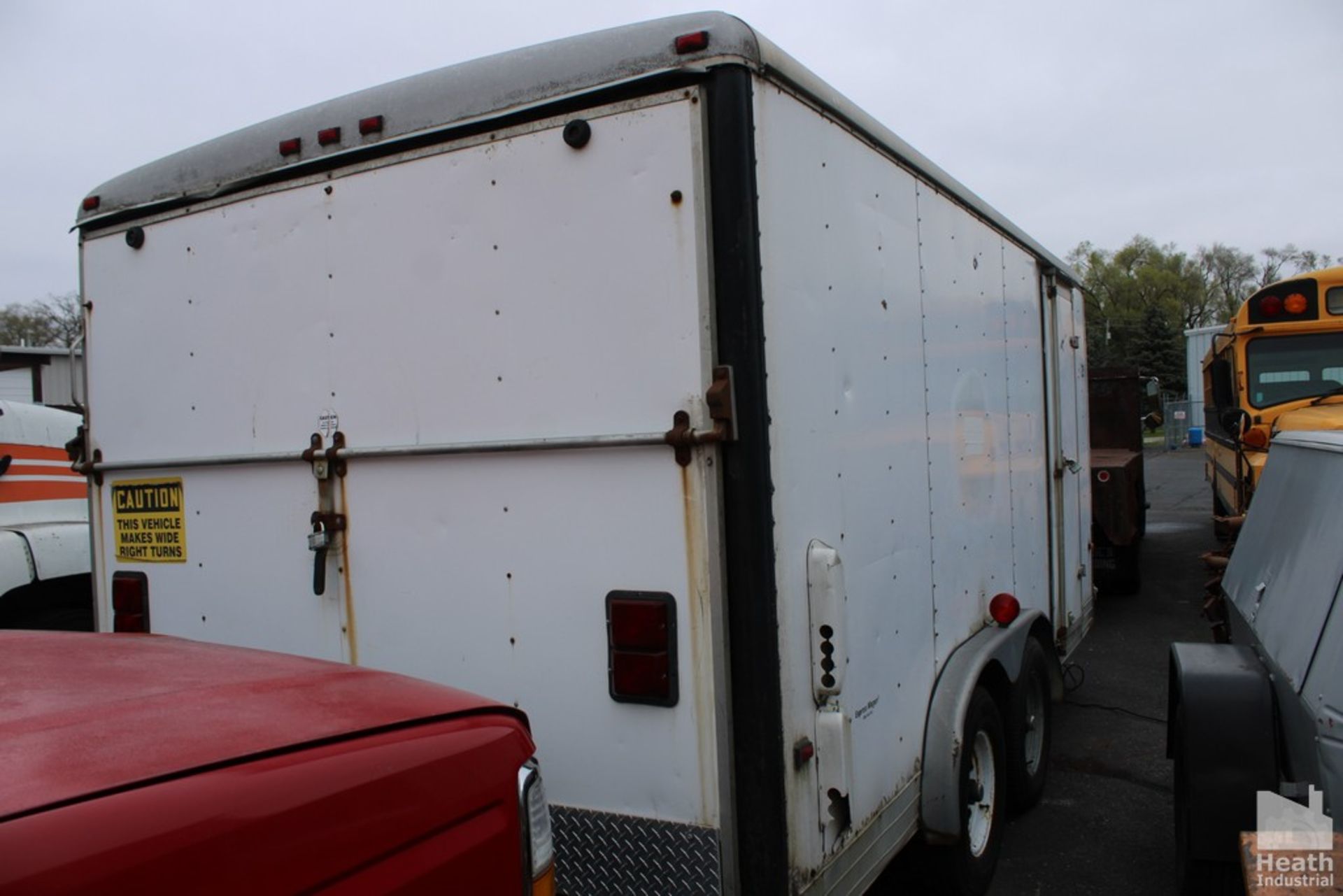 WELLS CARGO 16â€™ TANDEM AXLE ENCLOSED CARGO TRAILER, 12,000 LBS, RAMP STYLE DROP DOWN REAR DOOR & - Image 5 of 5