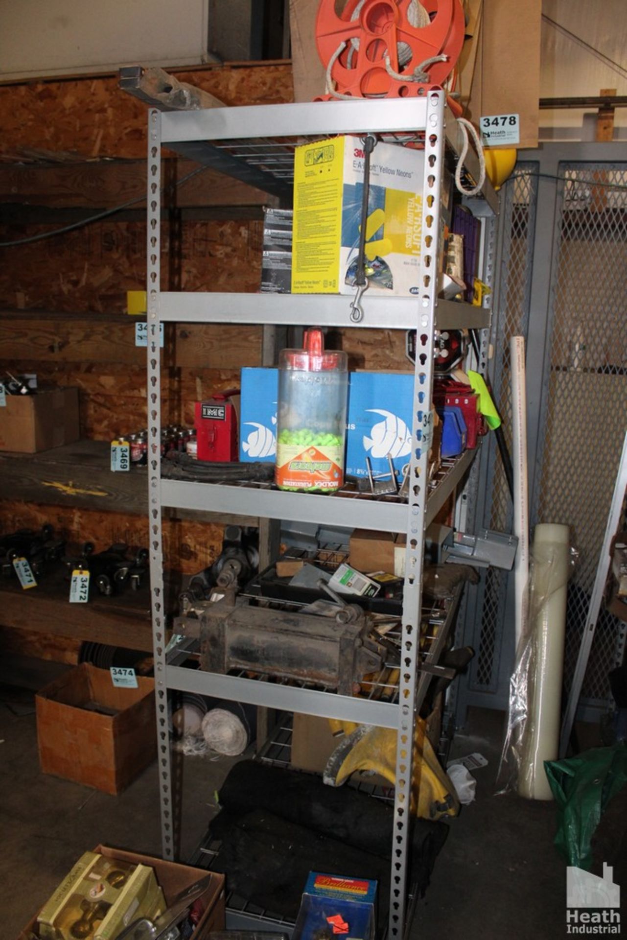 (81) STEEL SHELVING UNIT 48" X 24" X 78"