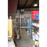 STEEL CAGE WITH TWO ACCESS DOORS APPROX. 15' X 18' X WELDED