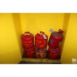 (6) SAFETY FUEL CANS