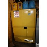 JUSTRITE SURE-GRIP EX TWO DOOR 45 GALLON FLAMMABLE LIQUID STORAGE CABINET 43" X 18" X 65"