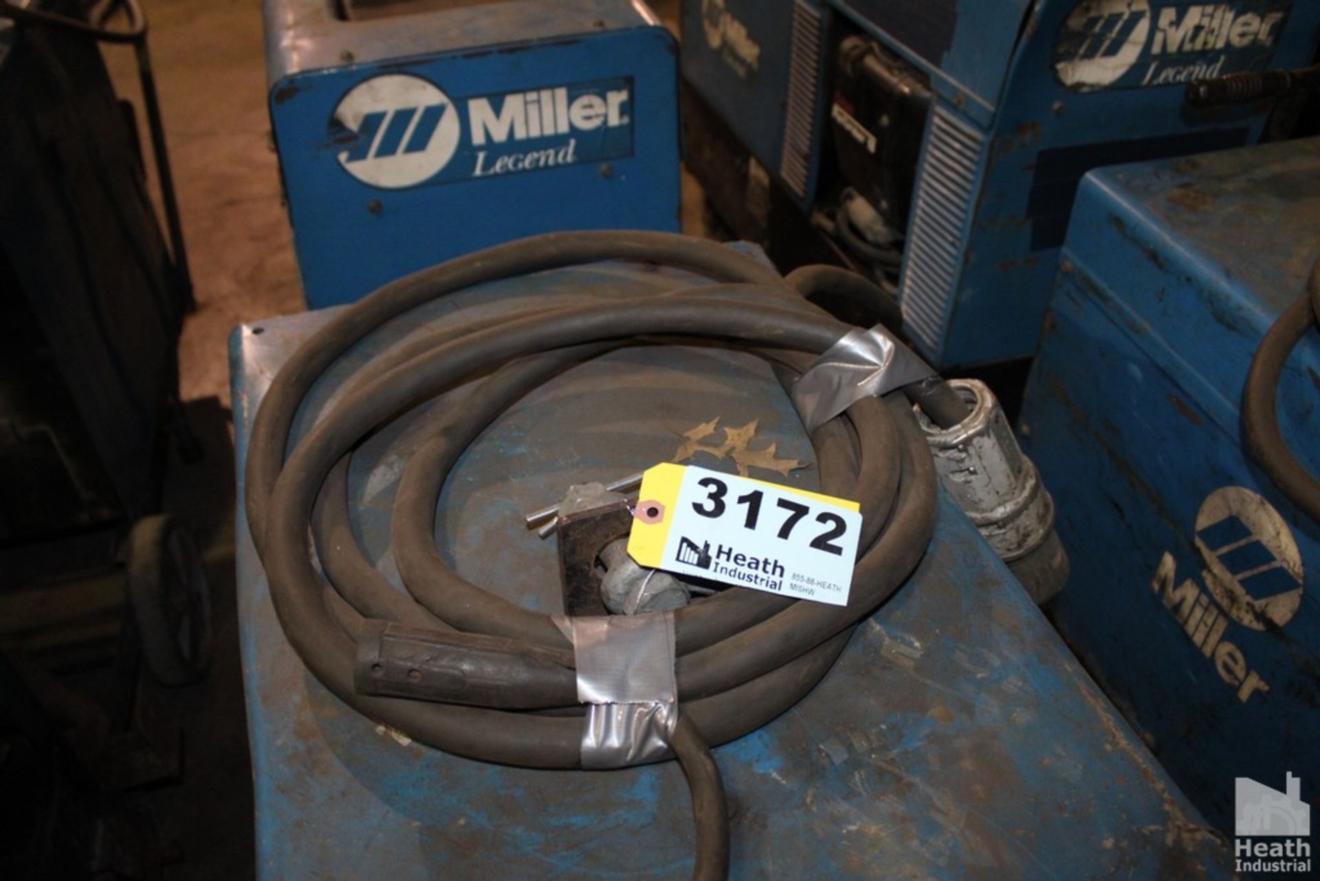 MILLER DIAL ARC 250 AC/DC CONSTANT CURRENT AC/DC ARC WELDING POWER SOURCE WITH CART, S/N KD542812 - Image 3 of 3