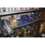 CONTENTS ON SHELF BRAZING ROD, TORCH FITTINGS, WELDING ROD AND BRACKETS