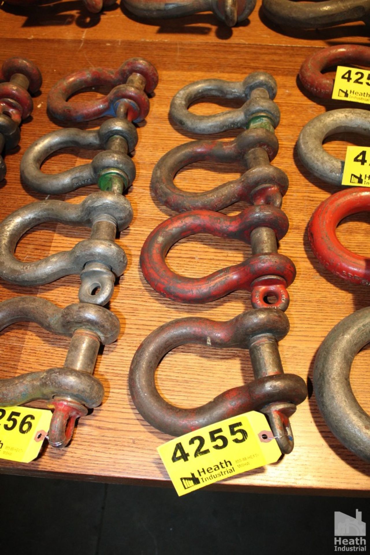 (4) LARGE SHACKLES APPROX. 8" X 6"