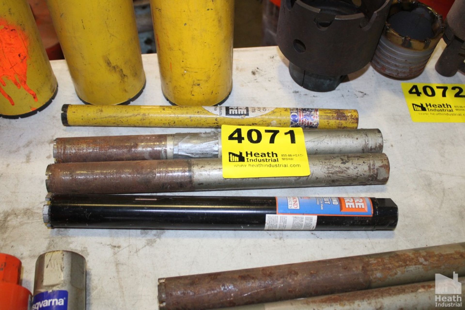 (4) DIAMOND CORE DRILL BIT 1-1/4" AND 1-1/2"