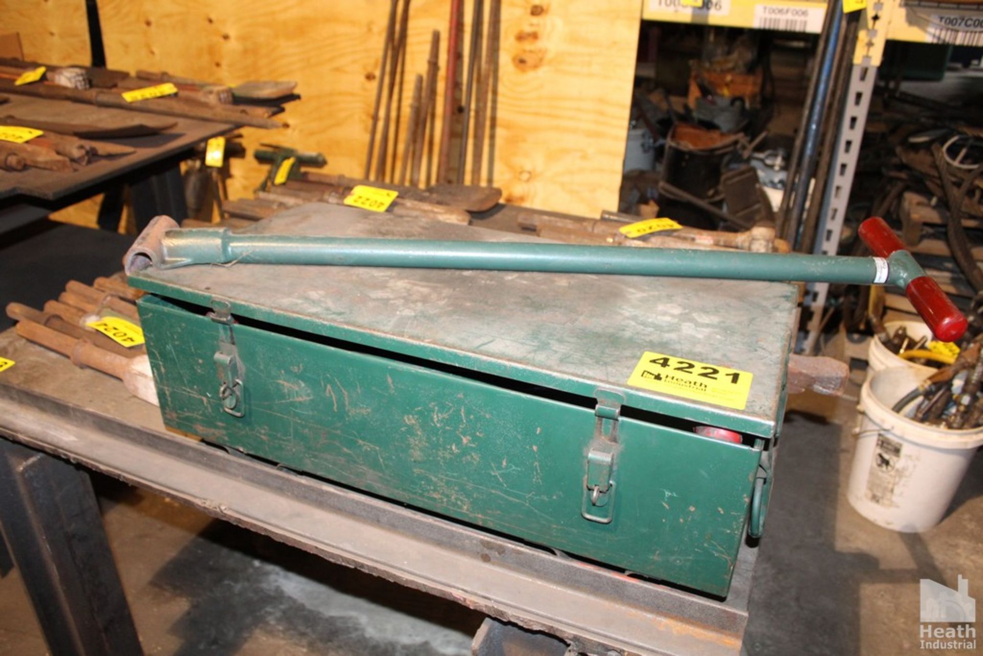 HILMAN 30 TON MACHINERY SKATE SET OF FOUR WITH HANDLES AND CASE - Image 3 of 3