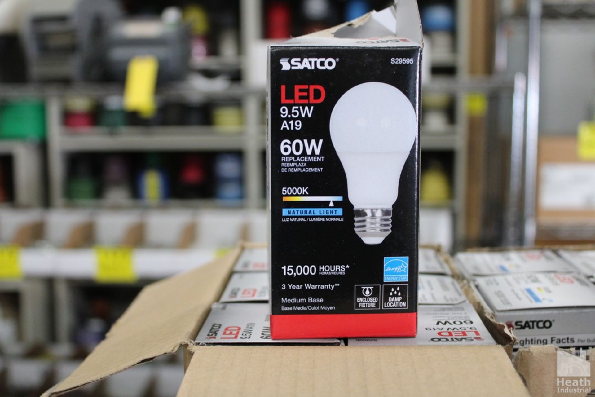 LARGE QUANTITY OF SATCO LED 60W LIGHT BULBS - Image 2 of 2