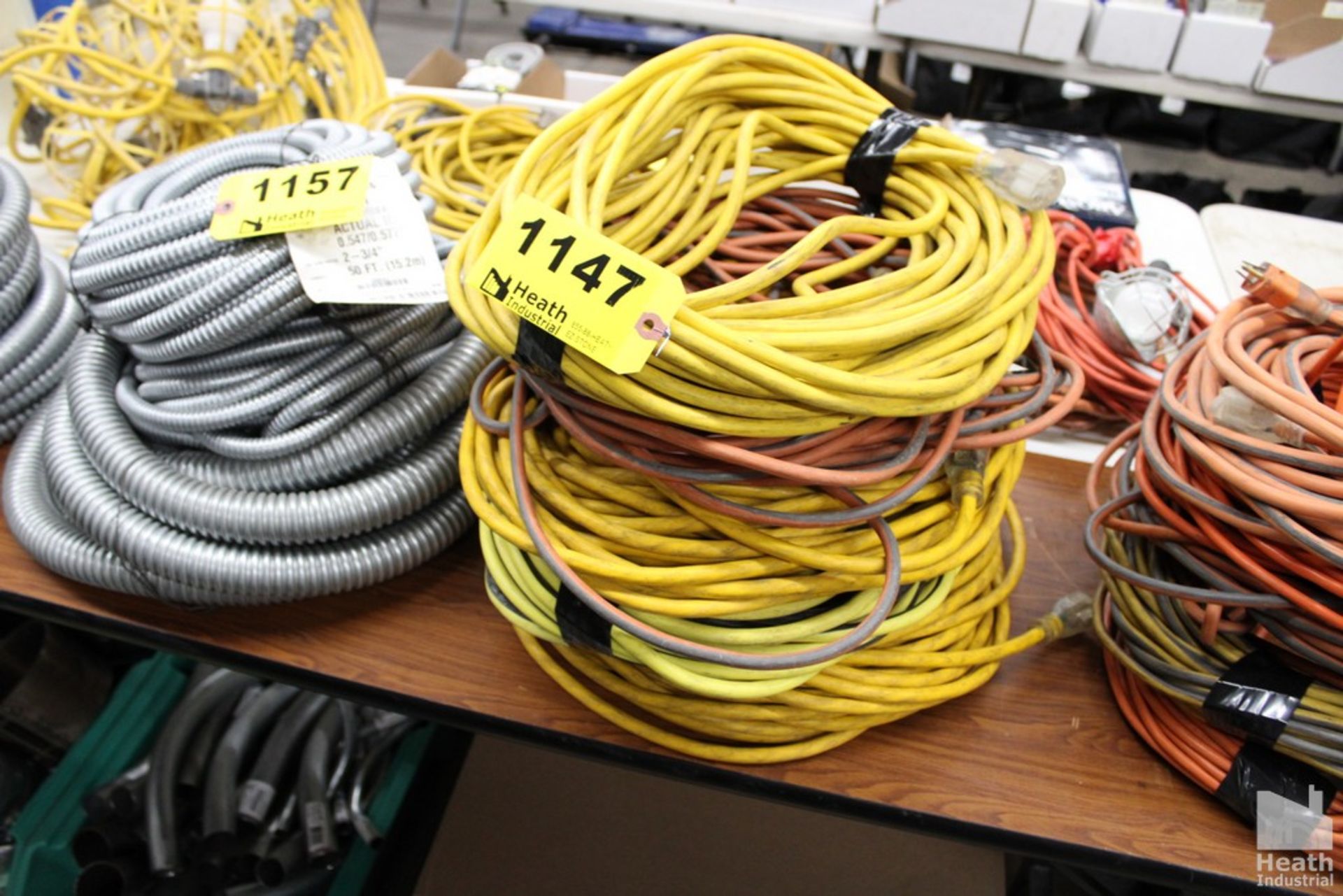 (5) ASSORTED ELECTRICAL EXTENSION CORDS