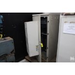 LARGE ELECTRICAL COMPONENT CABINET, 48" X 36" X 75", WITH DANTHERM MODEL TF-120-48 COOLING UNIT