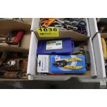 ASSORTED TOOLS IN BOX