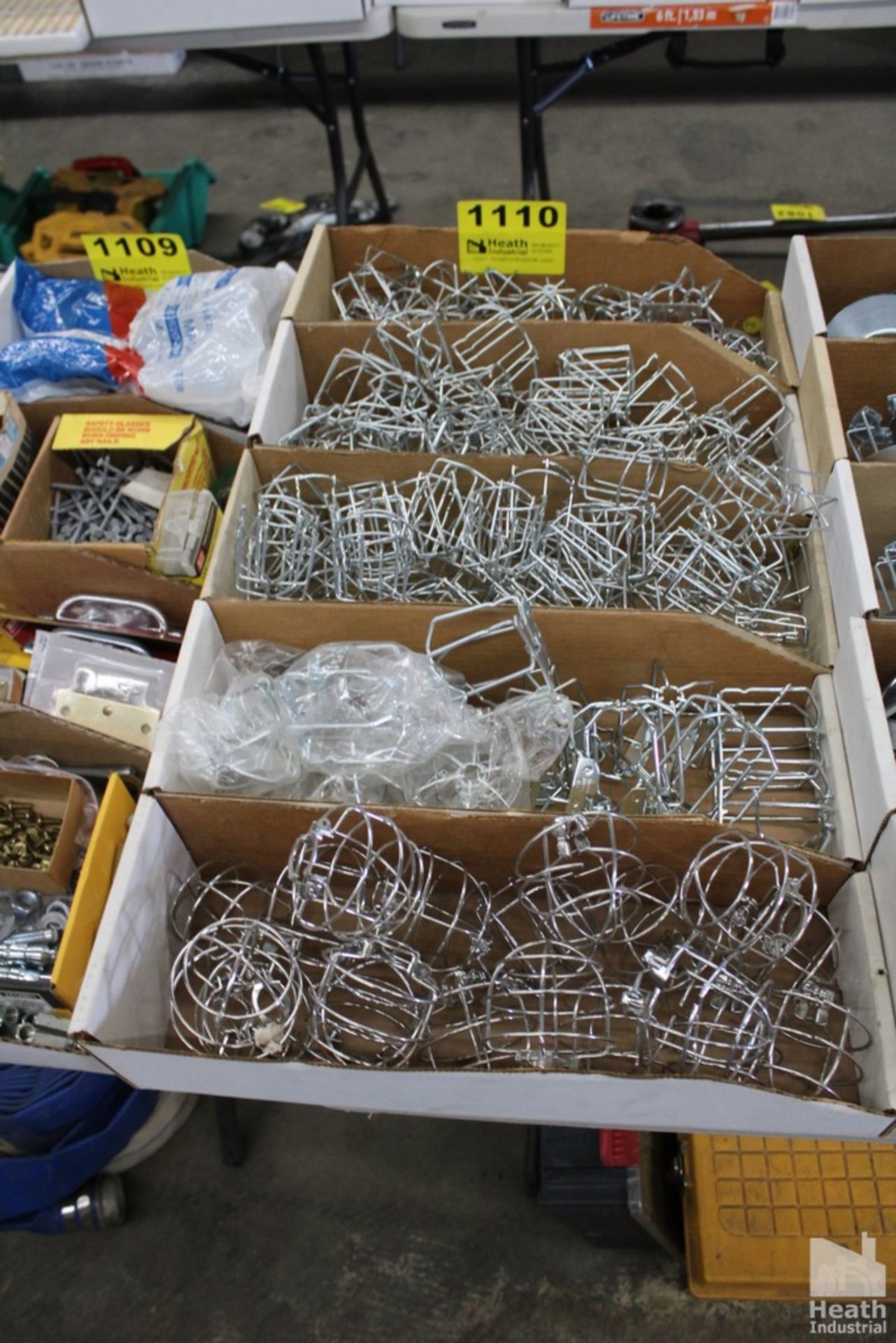 (5) BOXES OF ASSORTED SPRINKLER HEAD CAGES