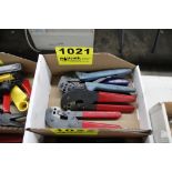 ASSORTED CABLE CRIMPERS IN BOX