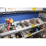 ASSORTED ELECTRICAL SUPPLIES ON SHELF