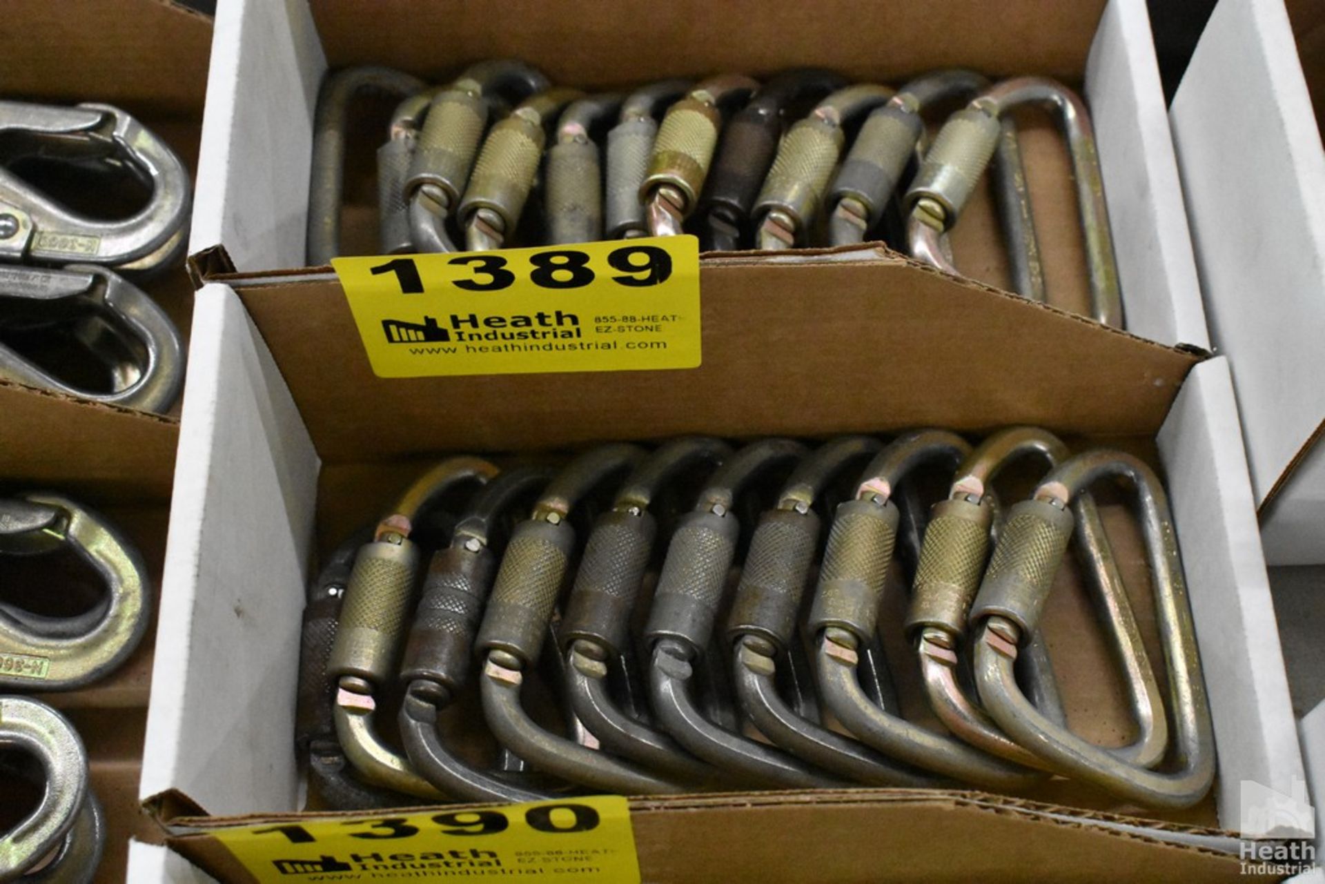 (3) LARGE CARABINERS IN BOX