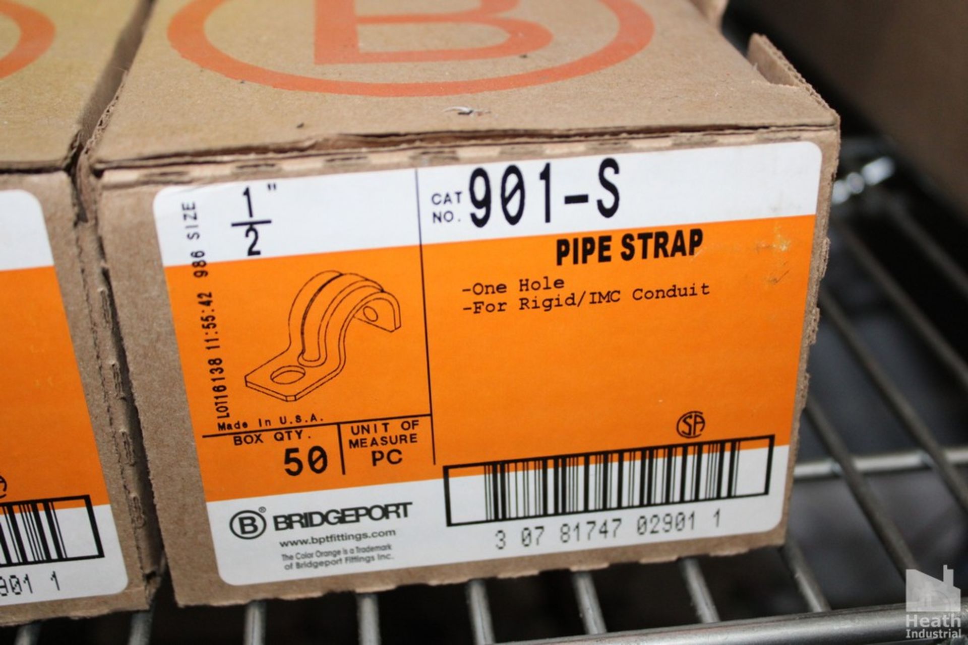 (10) BOXES OF BRIDGEPORT 901-S PIPE STRAPS - Image 2 of 2