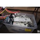 LARGE QUANTITY OF POWER STRIPS IN TOTE