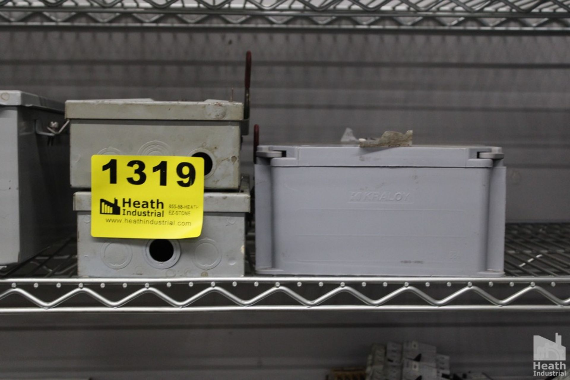 (4) ASSORTED ELECTRICAL BOXES ON SHELF - Image 3 of 3