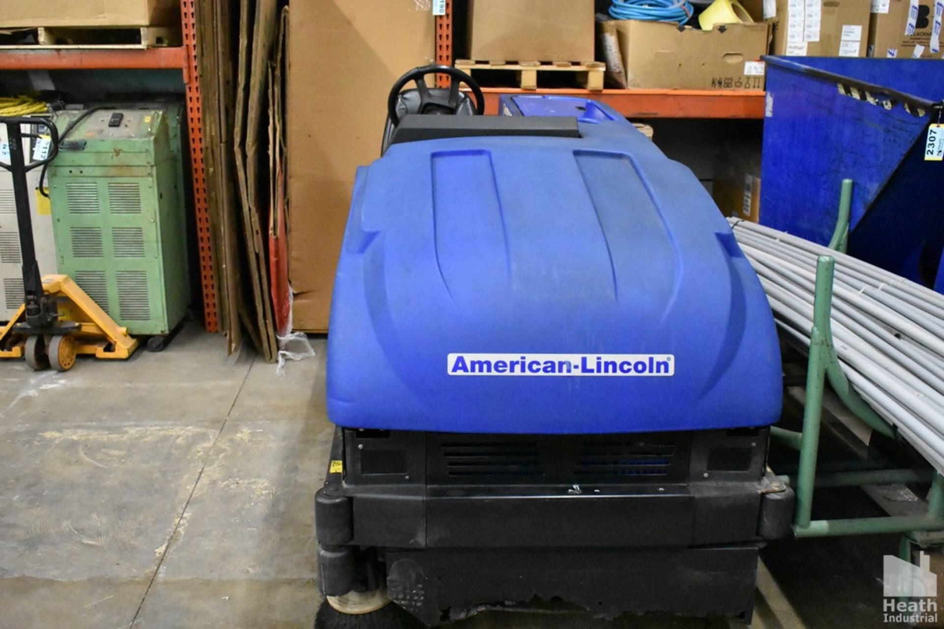 AMERICAN-LINCOLN MODEL 505-322 ELECTRIC FLOOR SWEEPER, 36 VOLT, S/N 692120, LENGTH 8'', WIDTH 4' - Image 2 of 10
