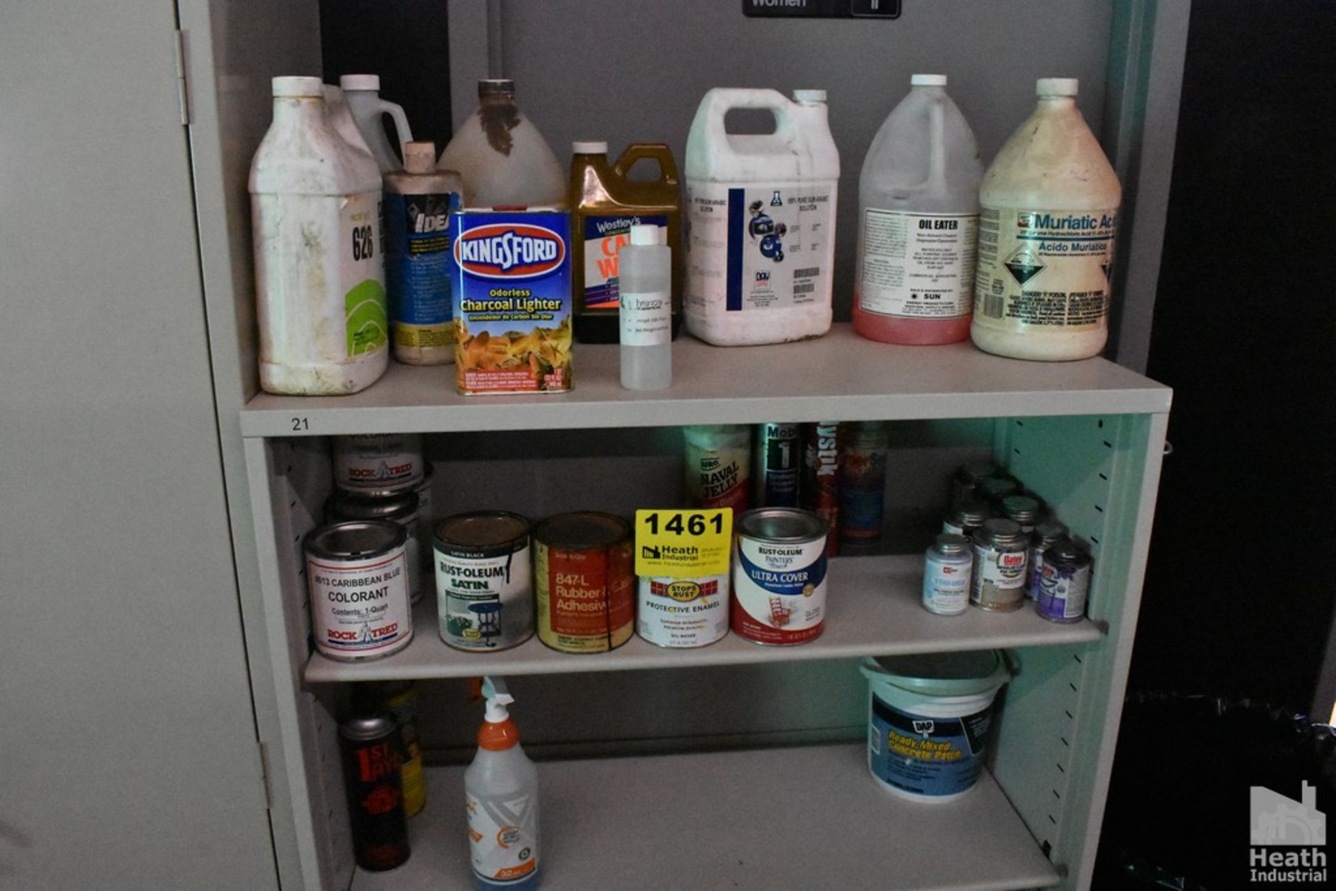 (3) SHELVES OF ASSORTED PAINT AND SUPPLIES