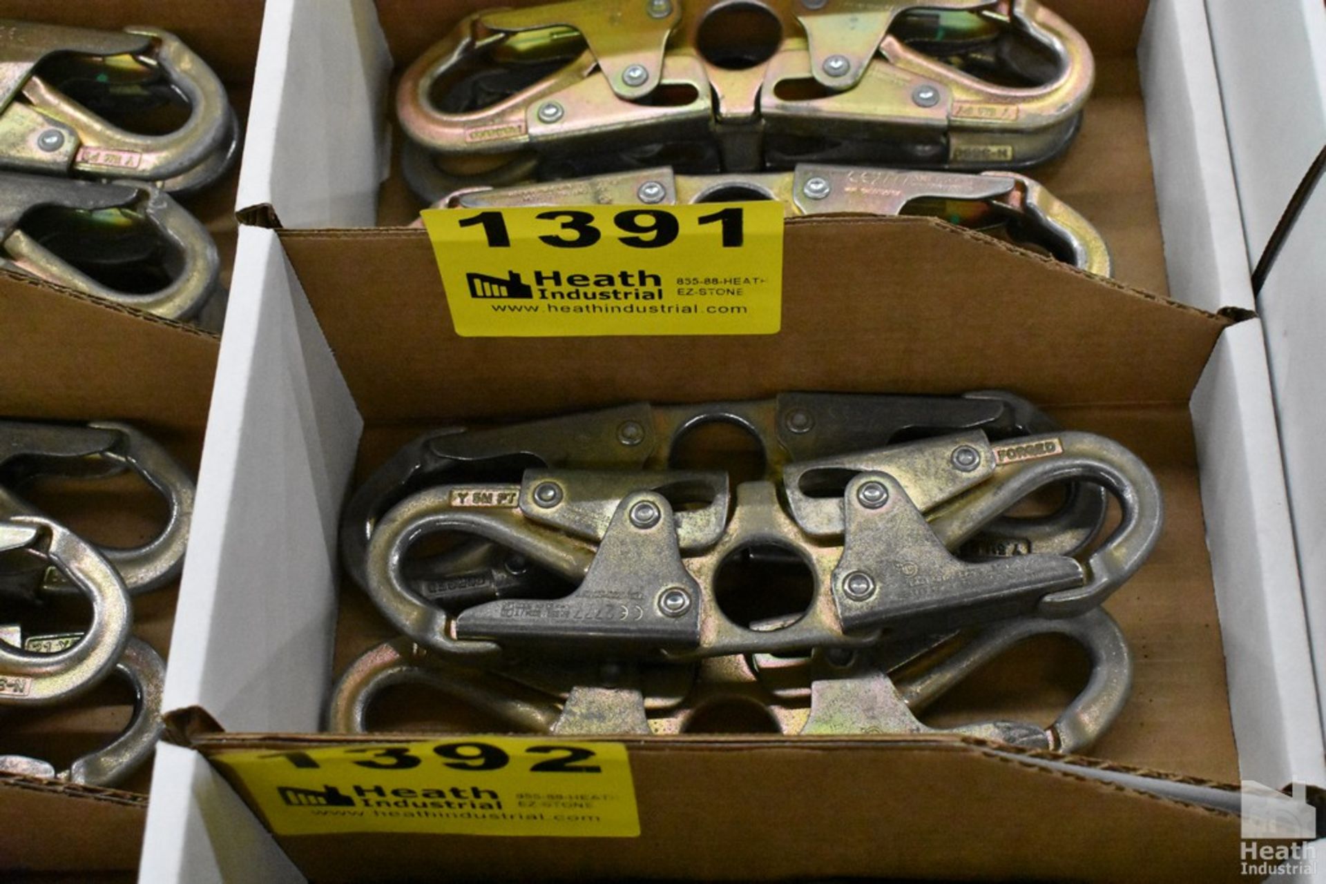 (3) LARGE CARABINERS IN BOX