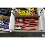 (4) LARGE WIRE PLIERS IN BOX