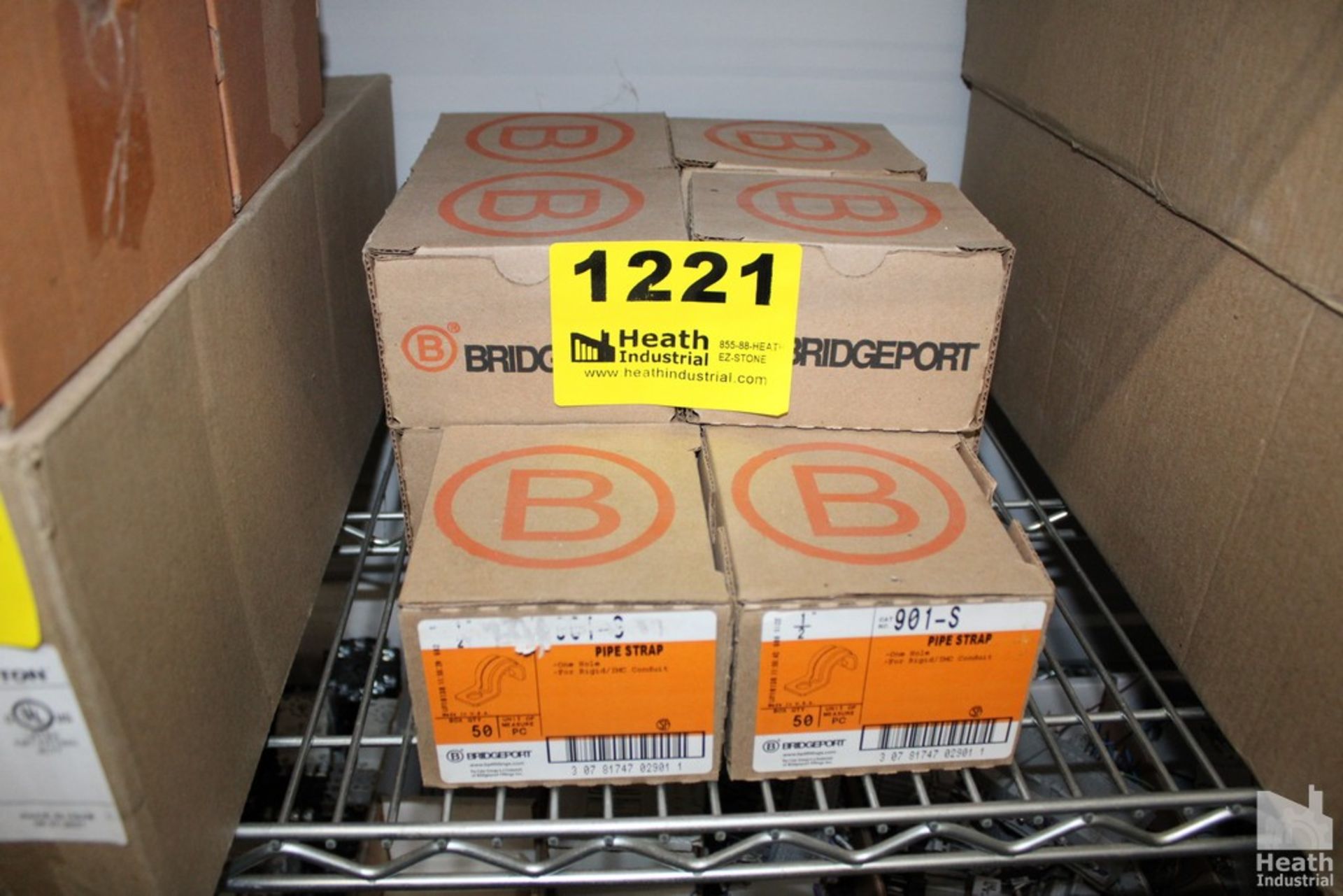 (10) BOXES OF BRIDGEPORT 901-S PIPE STRAPS