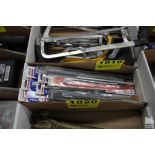 LARGE QUANTITY OF HACKSAW BLADES IN BOX