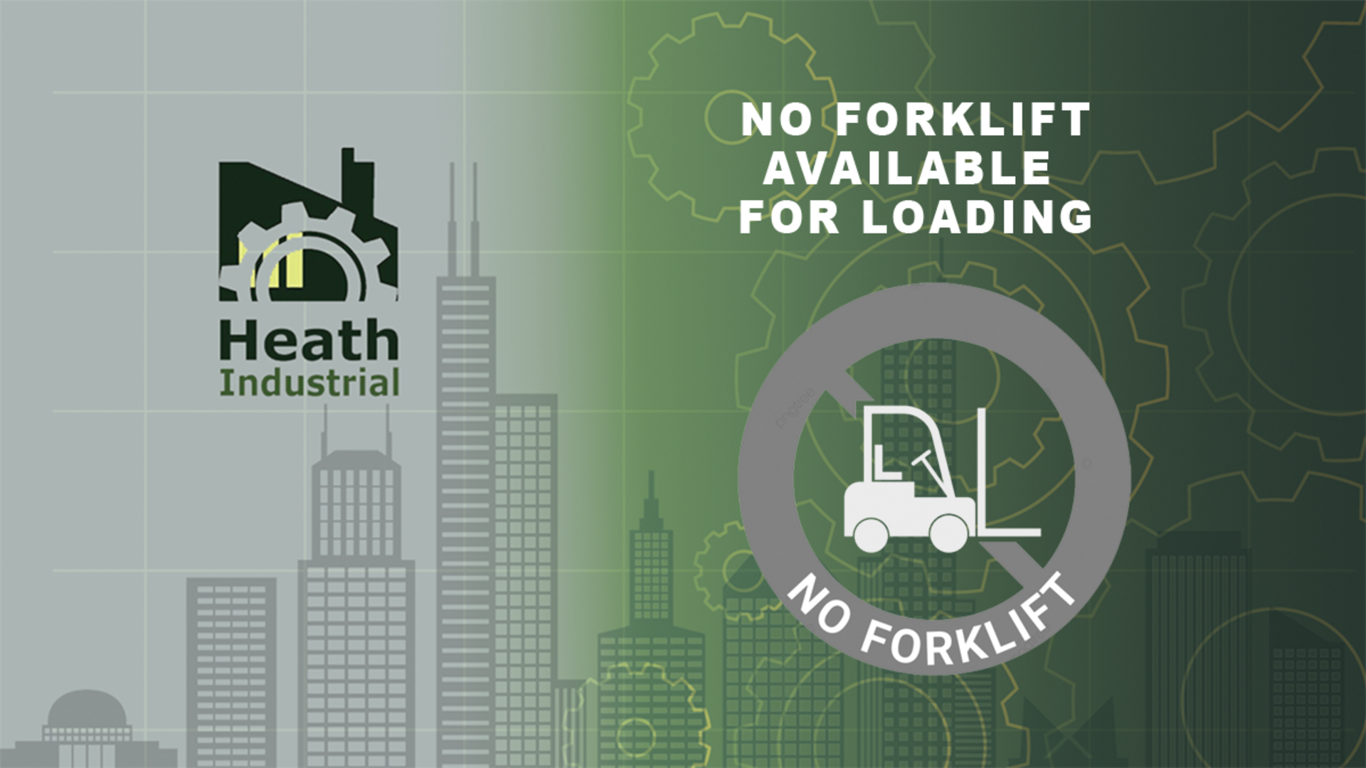 No Forklift or other Material Handling Equipment available for loading at this sale.