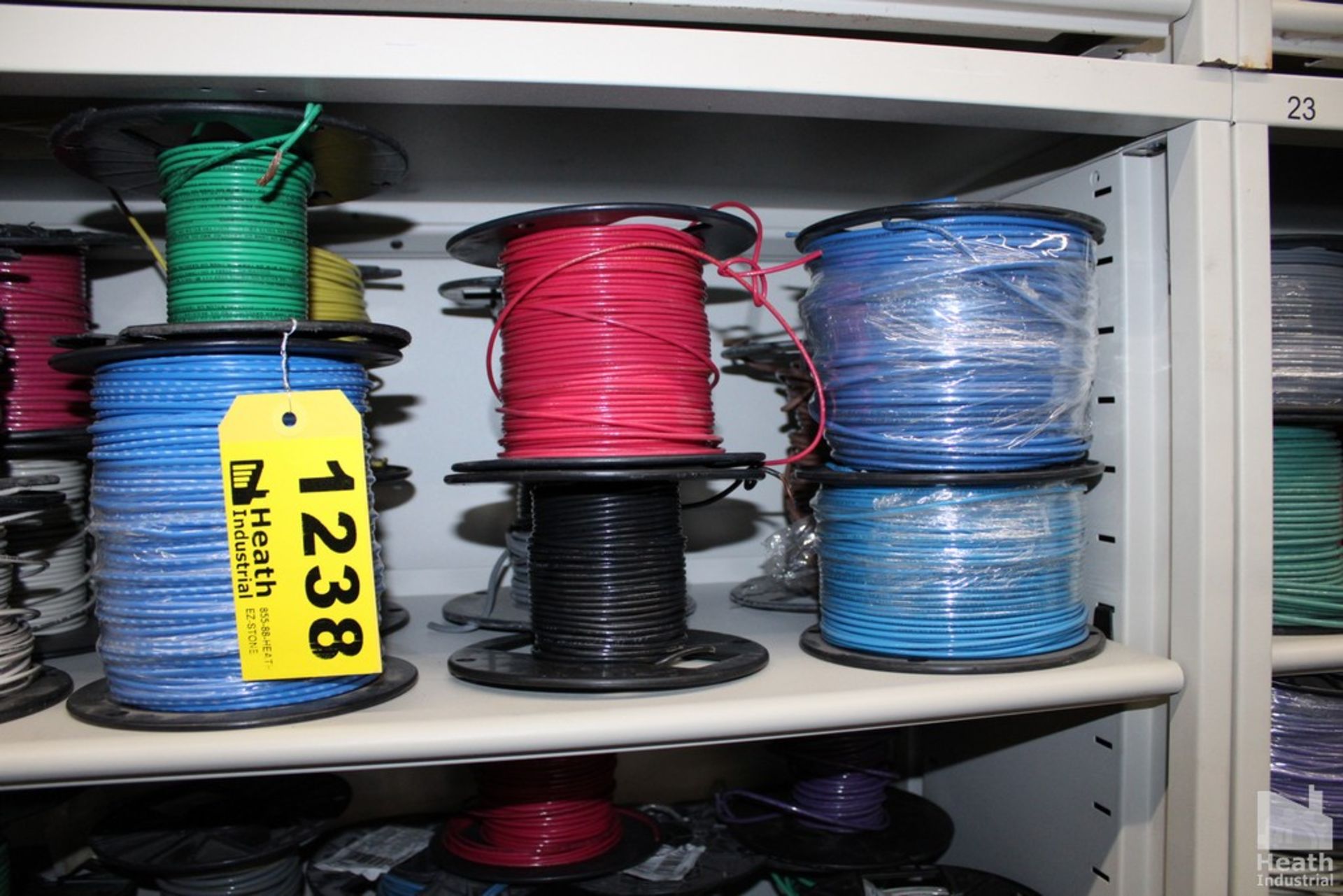 (17) ASSORTED SPOOLS OF WIRE ON SHELF - Image 3 of 3