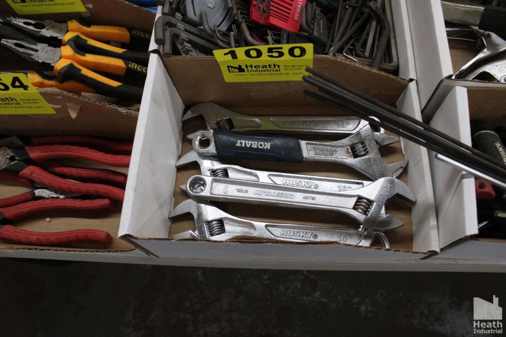 (5) ADJUSTABLE WRENCHES IN BOX