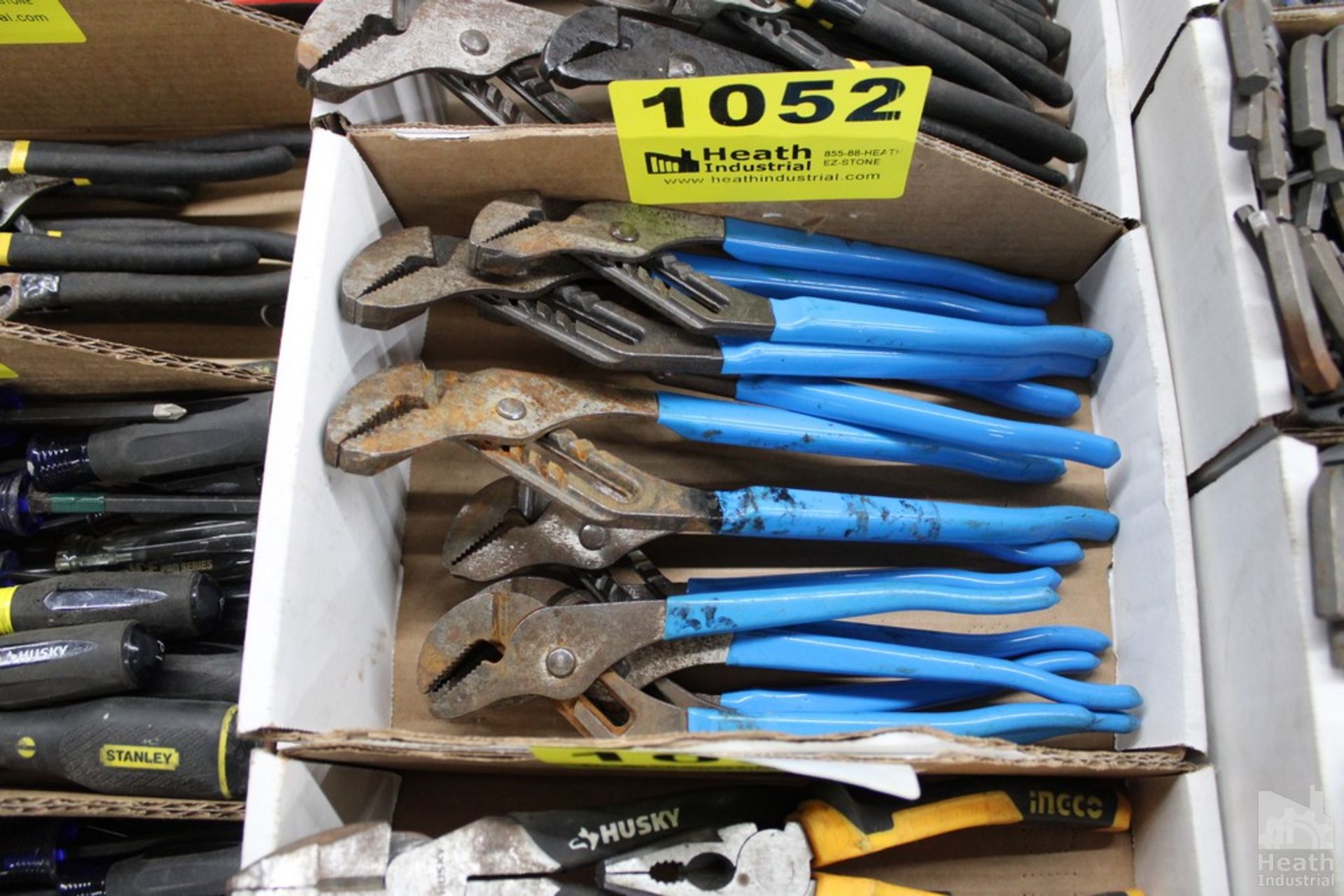 LARGE QUANTITY OF CRESENT-TYPE WRENCHES IN BOX