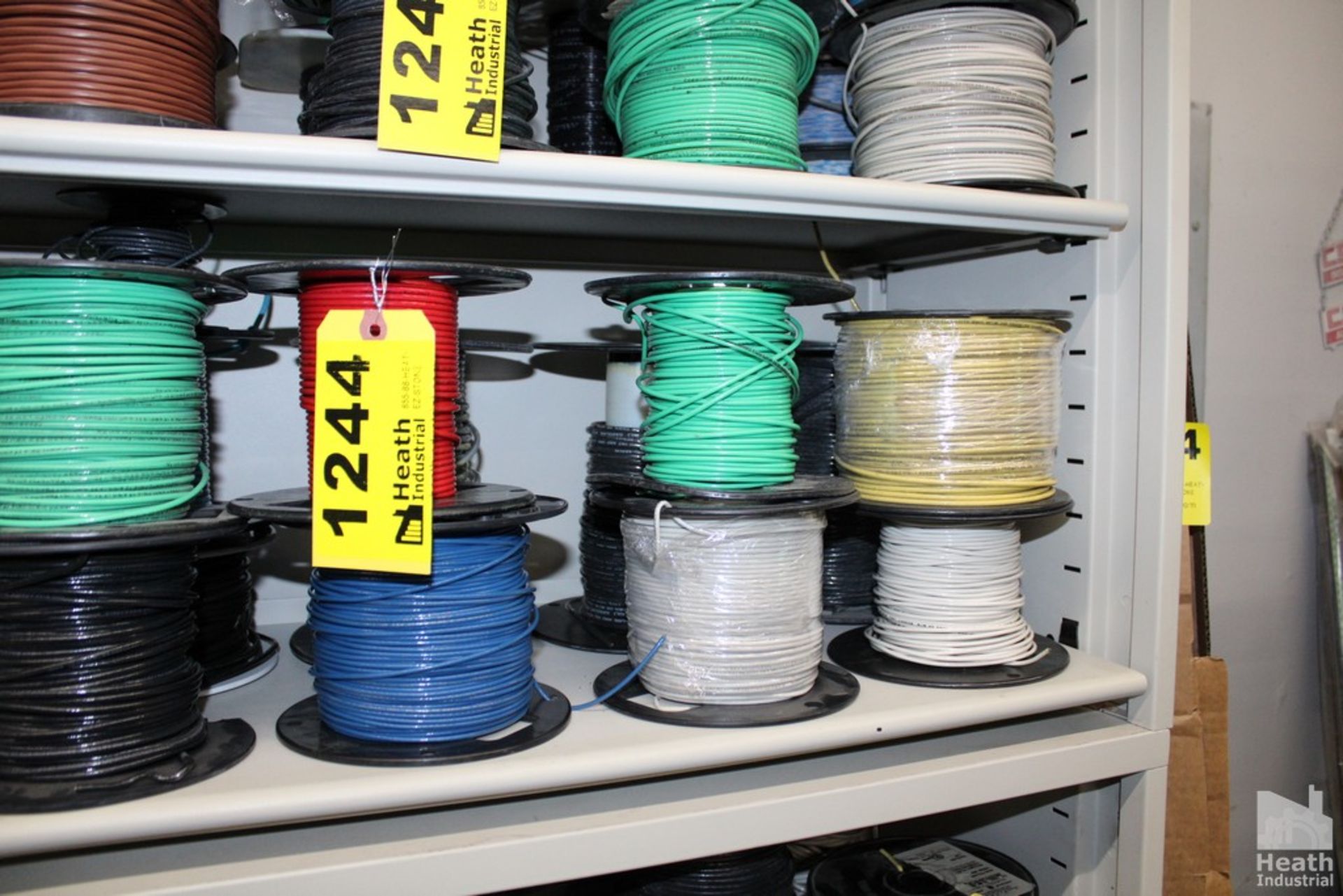 (18) ASSORTED SPOOLS OF WIRE ON SHELF - Image 3 of 3