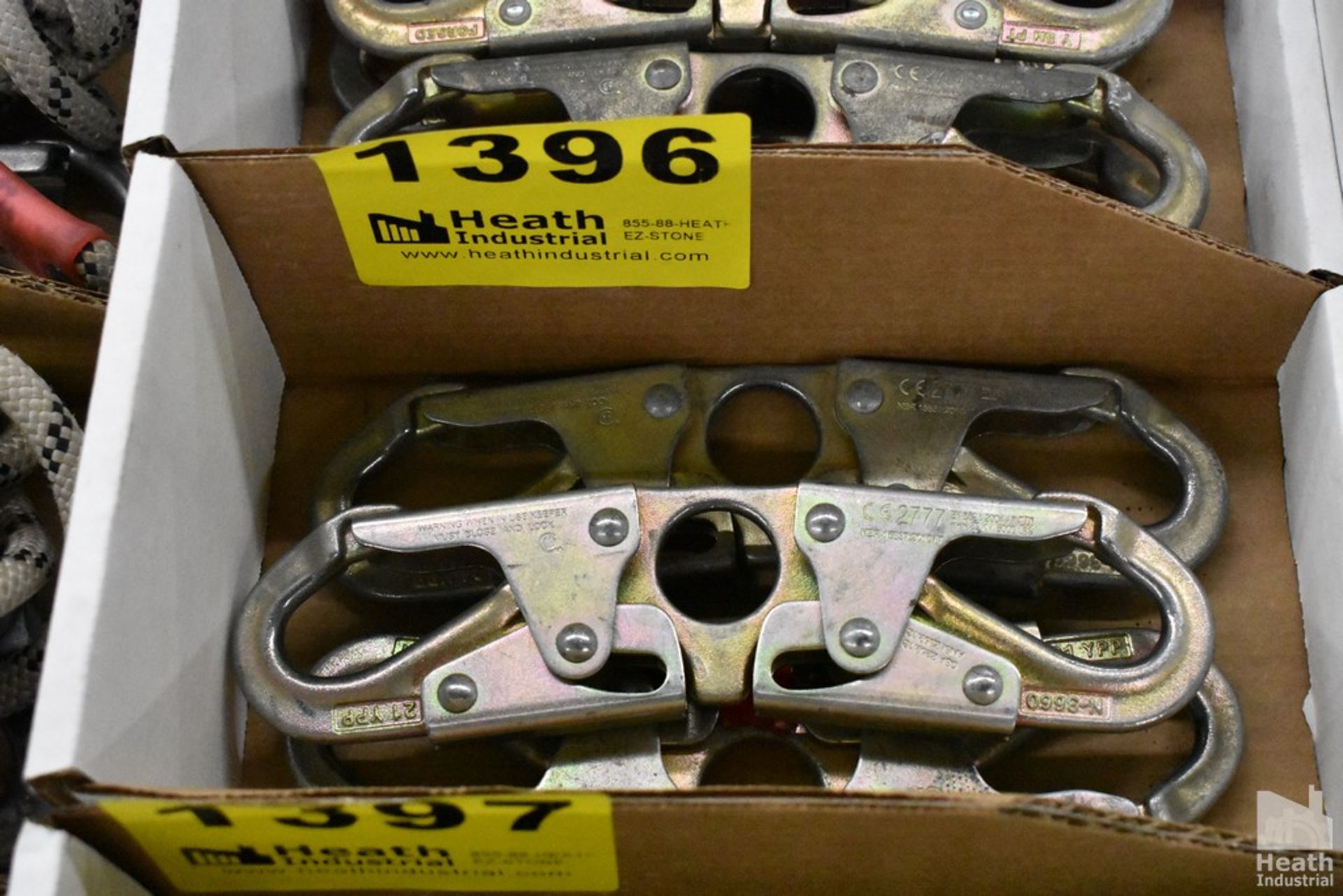 (3) LARGE CARABINERS IN BOX