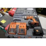 RIDGID MODEL R841151 1/2" CORDLESS DRILL/DRIVER WITH BATTERY, CHARGER AND CASE
