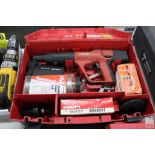 HILTI MODEL DX A41 POWDER ACTUATED NAIL DRIVER WITH CASE AND ACCESSORIES