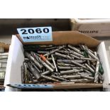 LARGE QUANTITY OF SINGLE END MILLS IN BOX