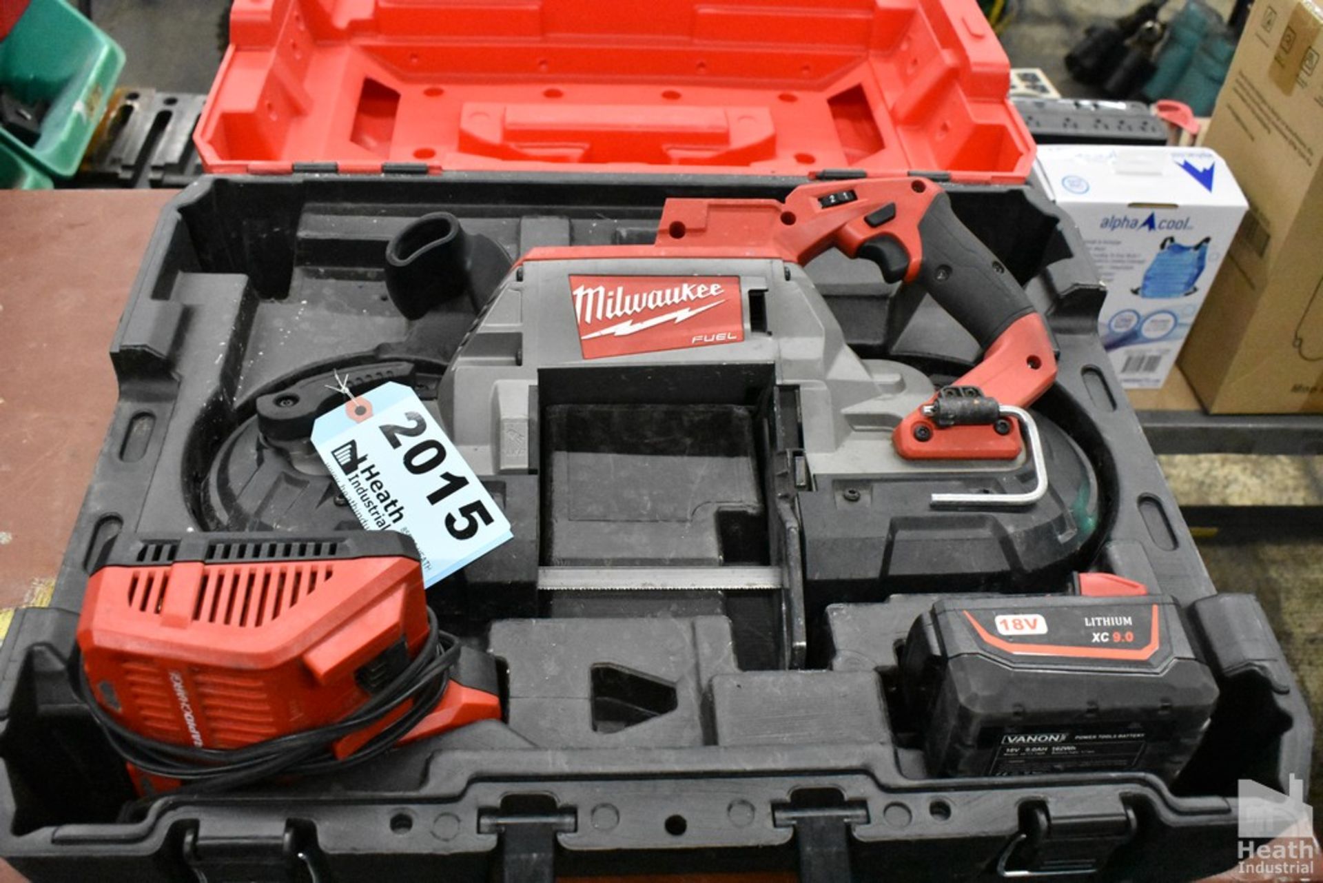 MILWAUKEE M18 BAND SAW, MODEL 2629-20, WITH CHARGER AND BATTERY, IN CASE