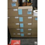 (5) CASES OF 4" X 6" BLUE ZEBRA STYLE LABELS, 1,000 LABELS / ROLL, 4,000 ROLLS / CASE