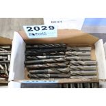 LARGE QUANTITY OF SINGLE END MILLS IN BOX