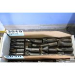 LARGE QUANTITY OF SINGLE END MILLS IN BOX